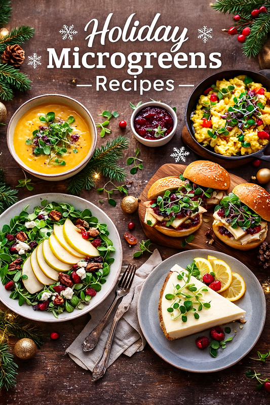 🎄 Why Microgreens Are a Holiday Superfood! Bright, Fresh, Festive Ways to Elevate Every Dish!