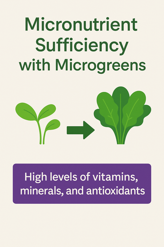 🌱 Micronutrient Sufficiency: Why Microgreens Are the Missing Link to Everyday Vitality