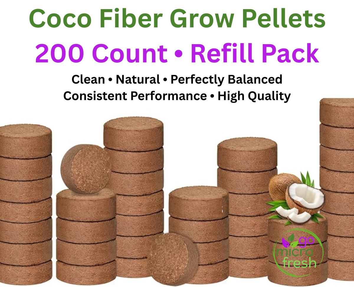 200 Coco Coir Fiber Pellets | High-Quality, Eco-Friendly Growing Medium